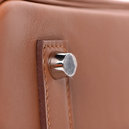 Hermes Swift Epsom Tressage Birkin 35 Gold Bleu du Nord Bleu Indigo 6 of 33