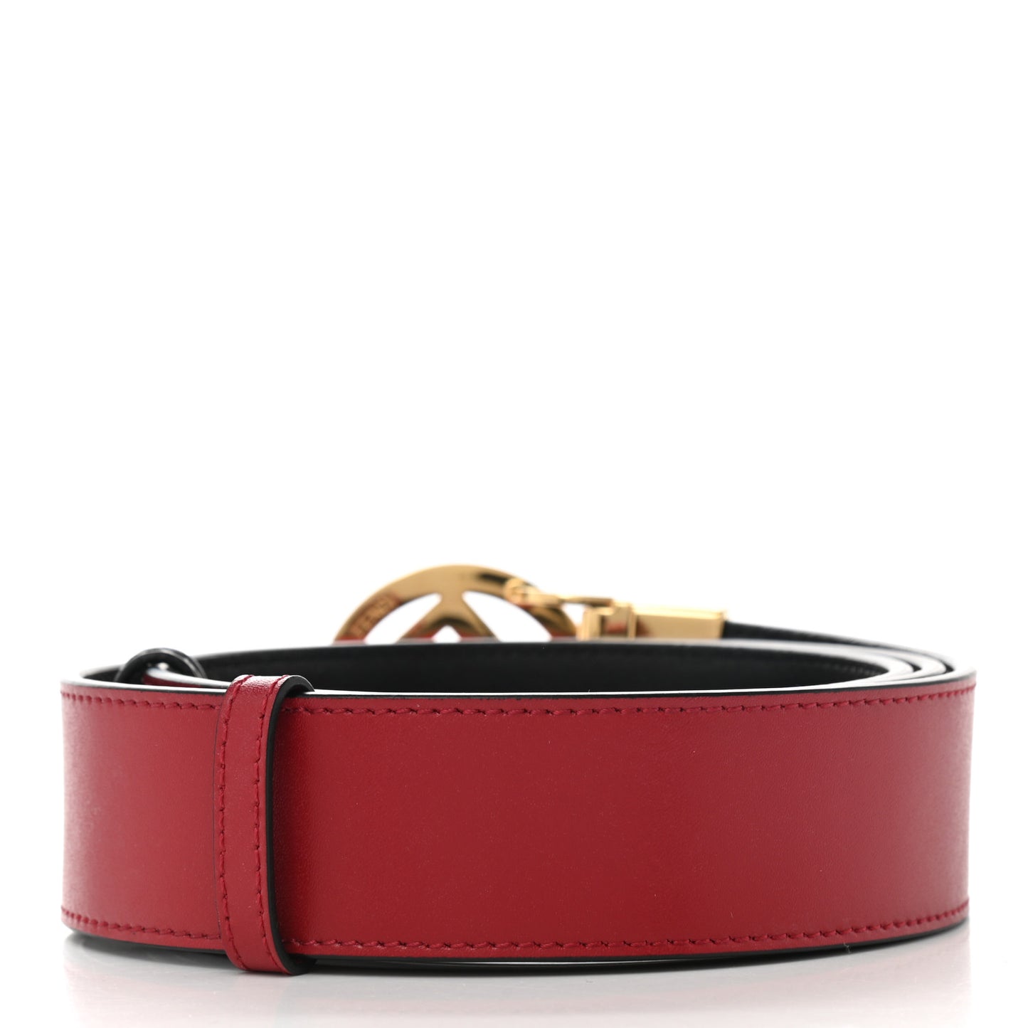Calfskin F is Fendi Belt 105 Strawberry Black