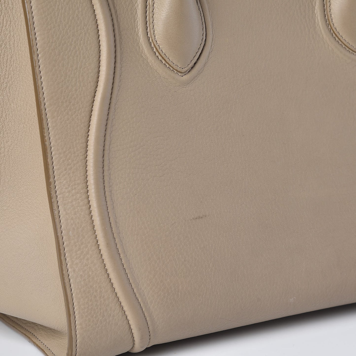 Supple Calfskin Medium Phantom Luggage Beige