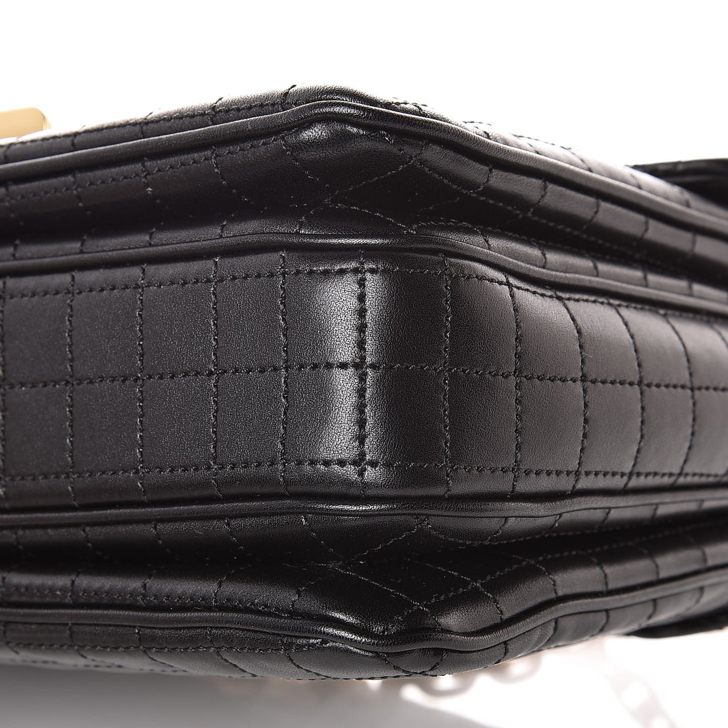 Calfskin Quilted Medium C Bag Black