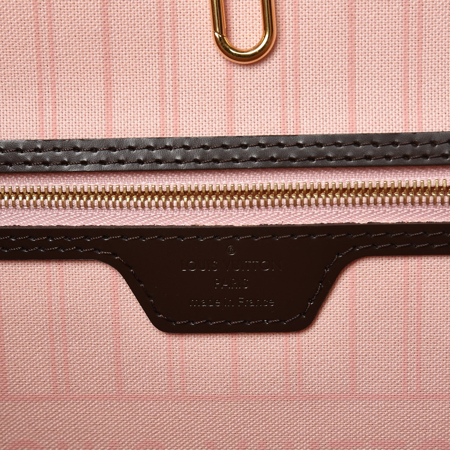 Louis Vuitton Damier Ebene Neo Neverfull MM Rose Ballerine 6 of 9