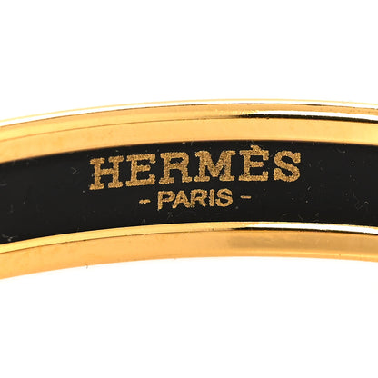 Hermes Enamel Narrow Tea for Two Printed Bracelet 65 Tropique 4 of 5