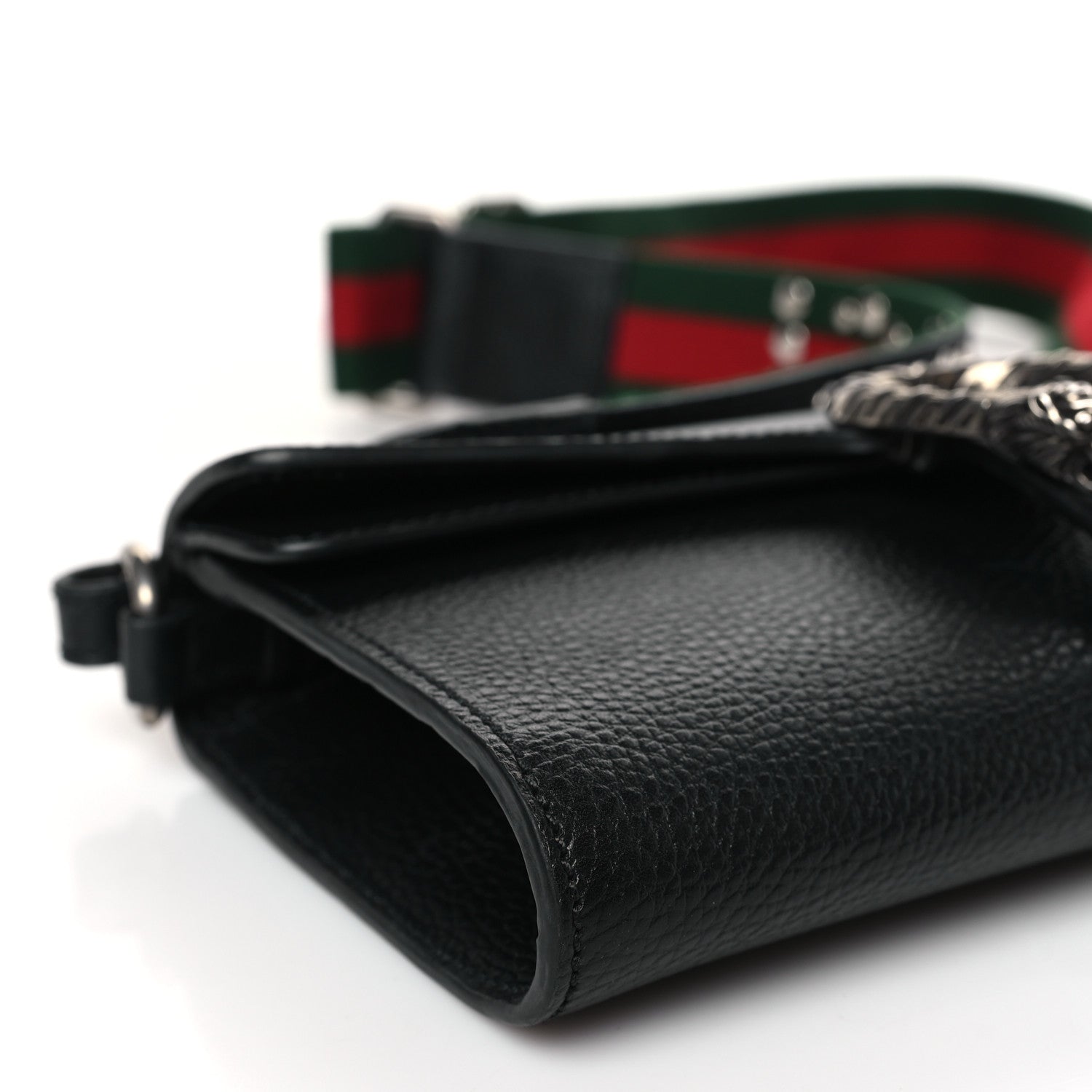 Gucci Dollar Calfskin Web Small Dionysus Crossbody Bag Black 8 of 9