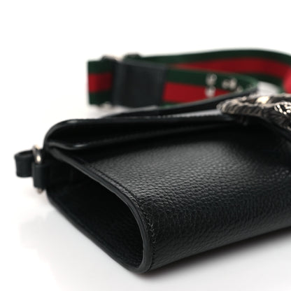 Gucci Dollar Calfskin Web Small Dionysus Crossbody Bag Black 8 of 9