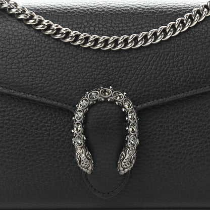 Gucci Calfskin Mini Dionysus Chain Wallet Black 7 of 10