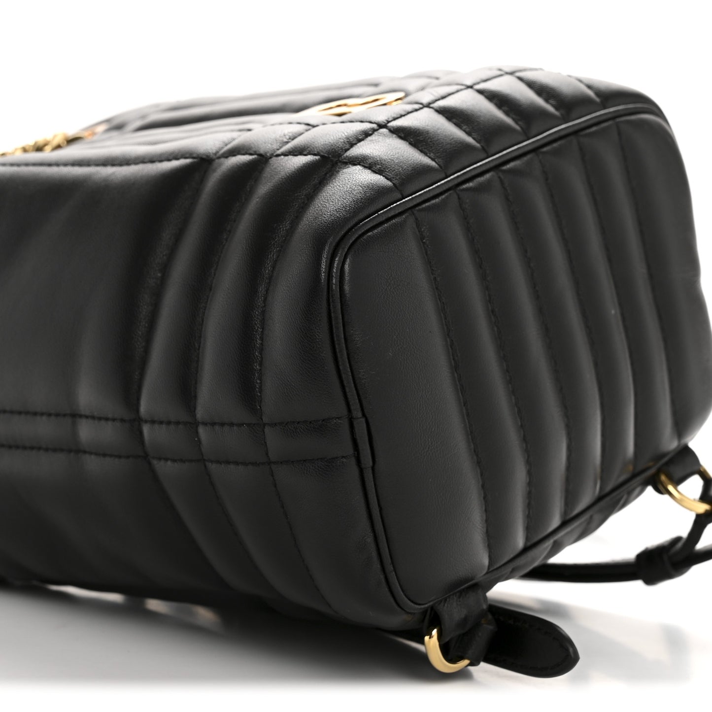 Lambskin Quilted Mini Lola Backpack Black