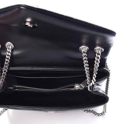 Saint Laurent Calfskin Y Quilted Monogram Small Loulou Chain Satchel Black 5 of 8