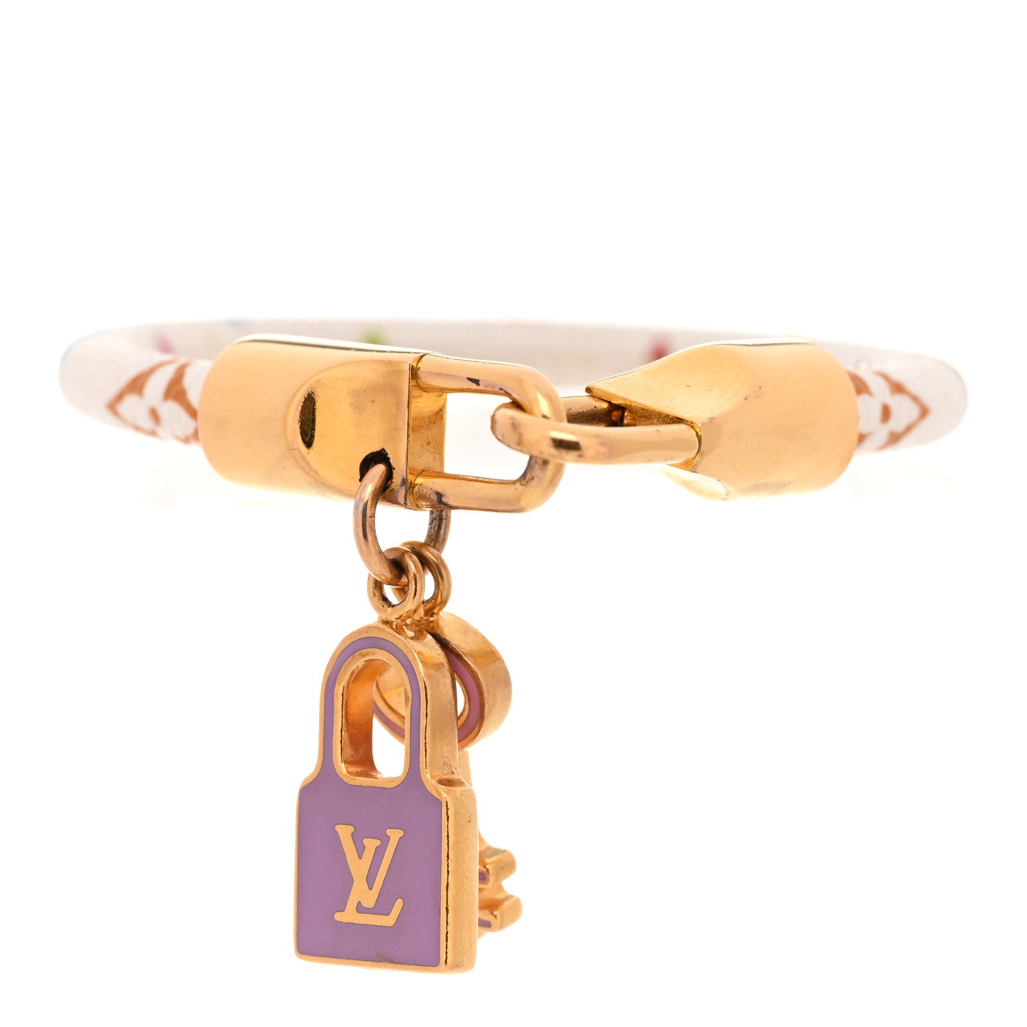 Louis Vuitton Monogram Multicolor Luck It Bracelet 17 White 1 of 6