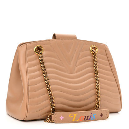 Louis Vuitton Calfskin New Wave Chain Tote Noisette 3 of 8