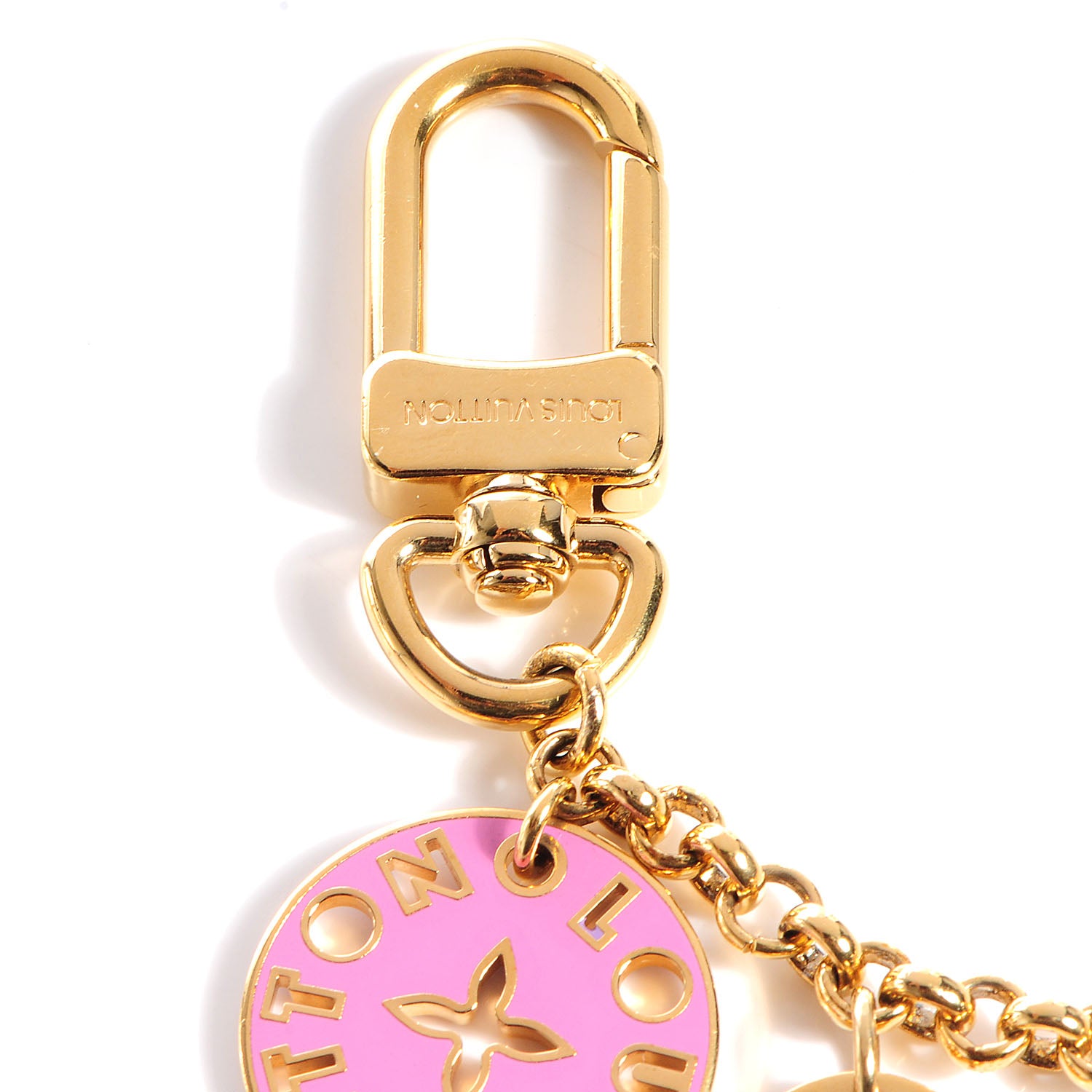 Louis Vuitton Monogram Multicolor Looping Chain Key Ring 4 of 6