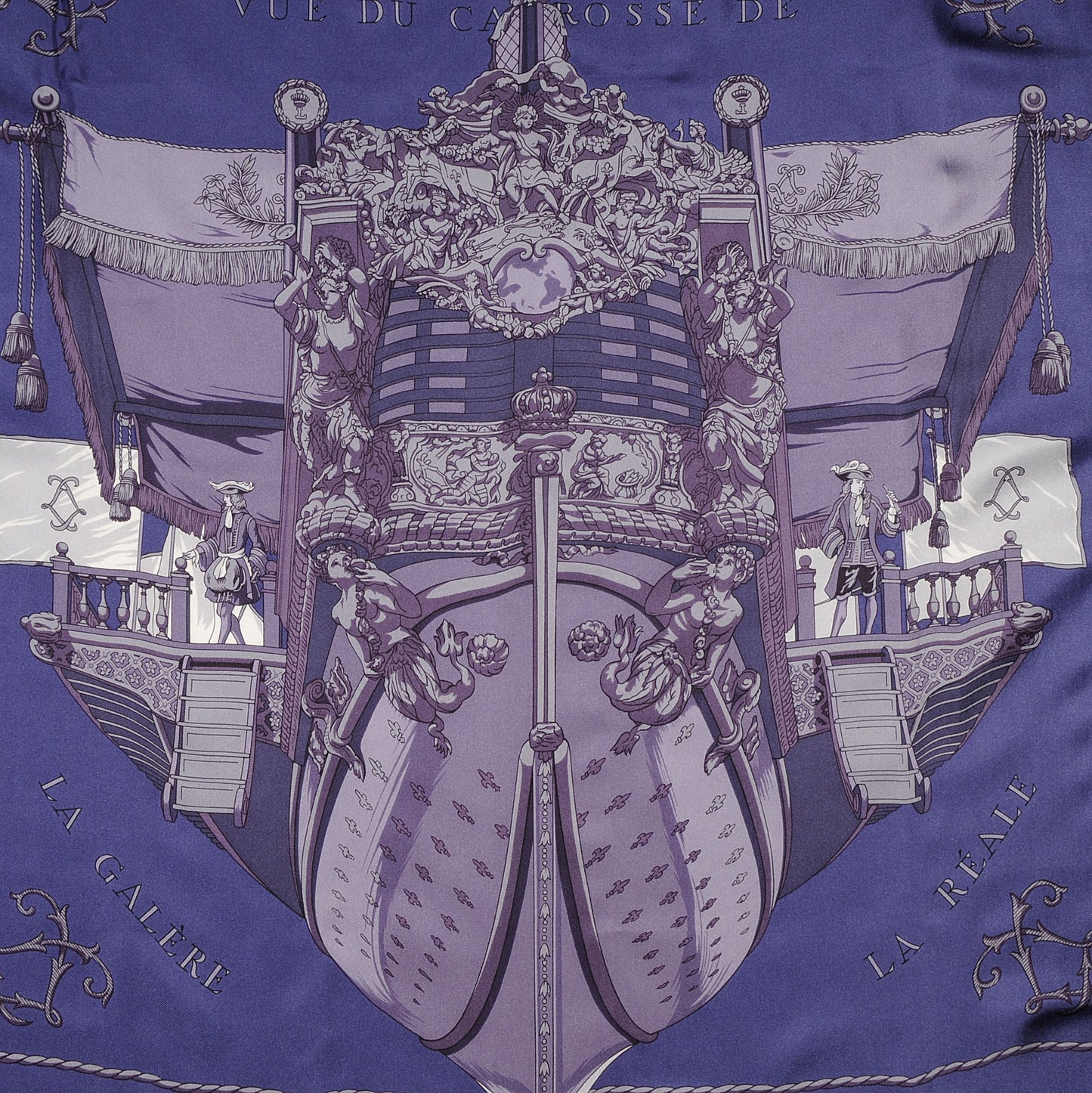 Silk Vue Du Carrosse De La Galere La Reale Scarf 90
