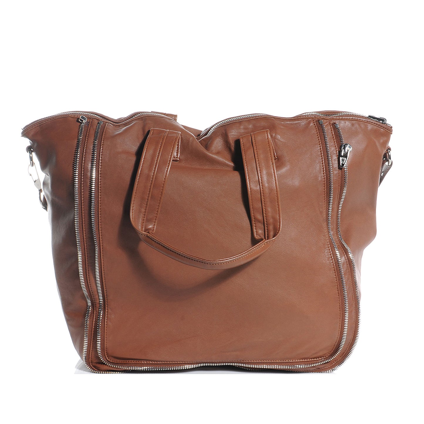 Leather Trudy Tote Tan