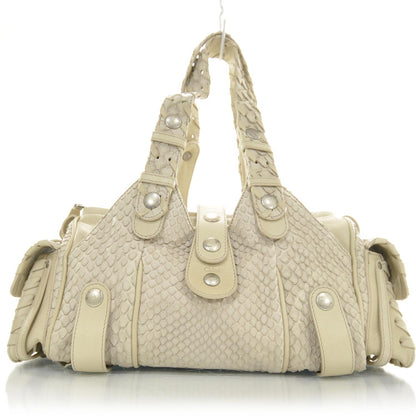Chloe Python Silverado Shoulder Bag Sable 1 of 10