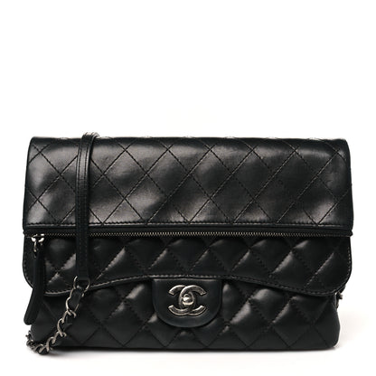 Chanel Lambskin Quilted Mini Multi Flap Bag Black 1 of 12