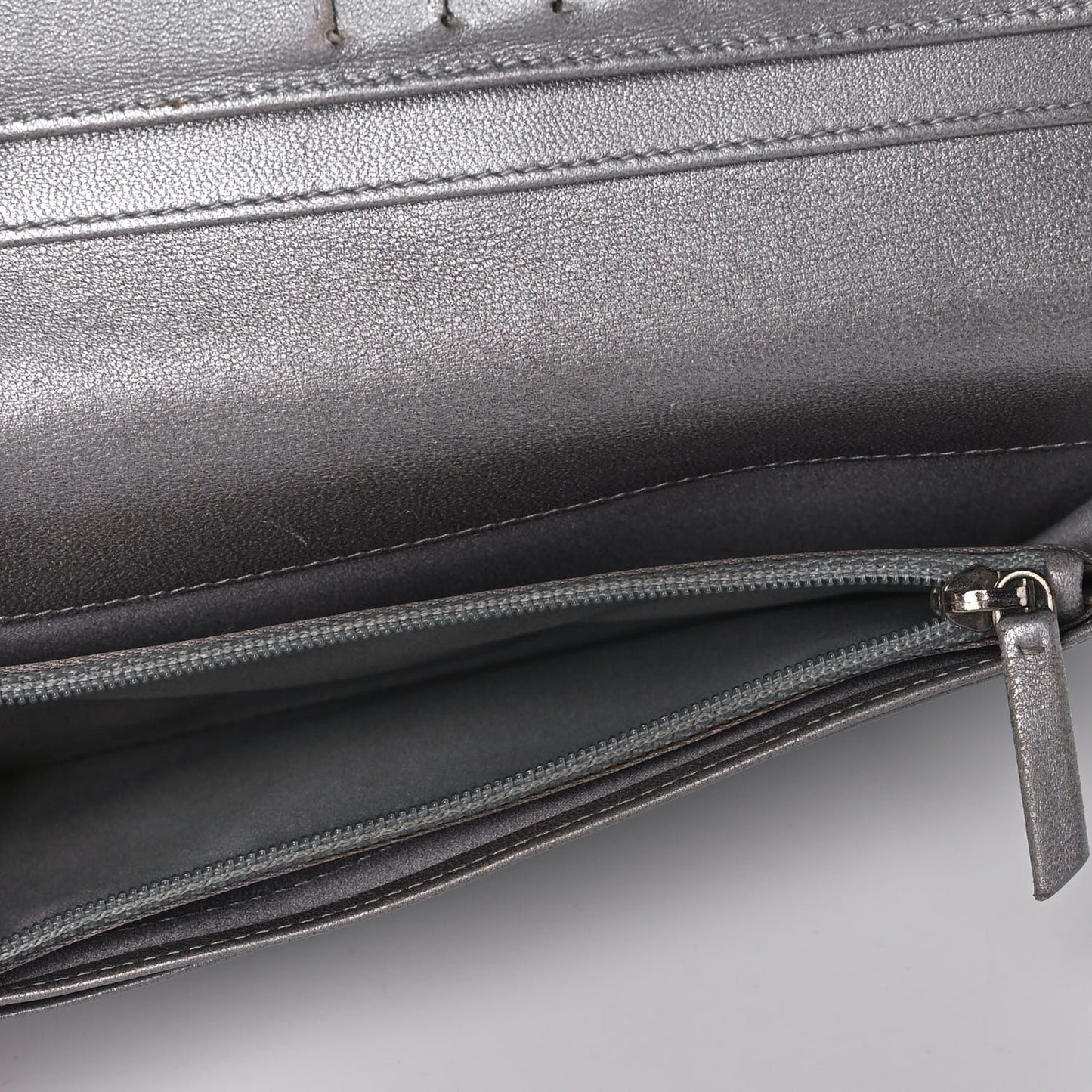 Lambskin Camellia Embossed Yen Wallet Black