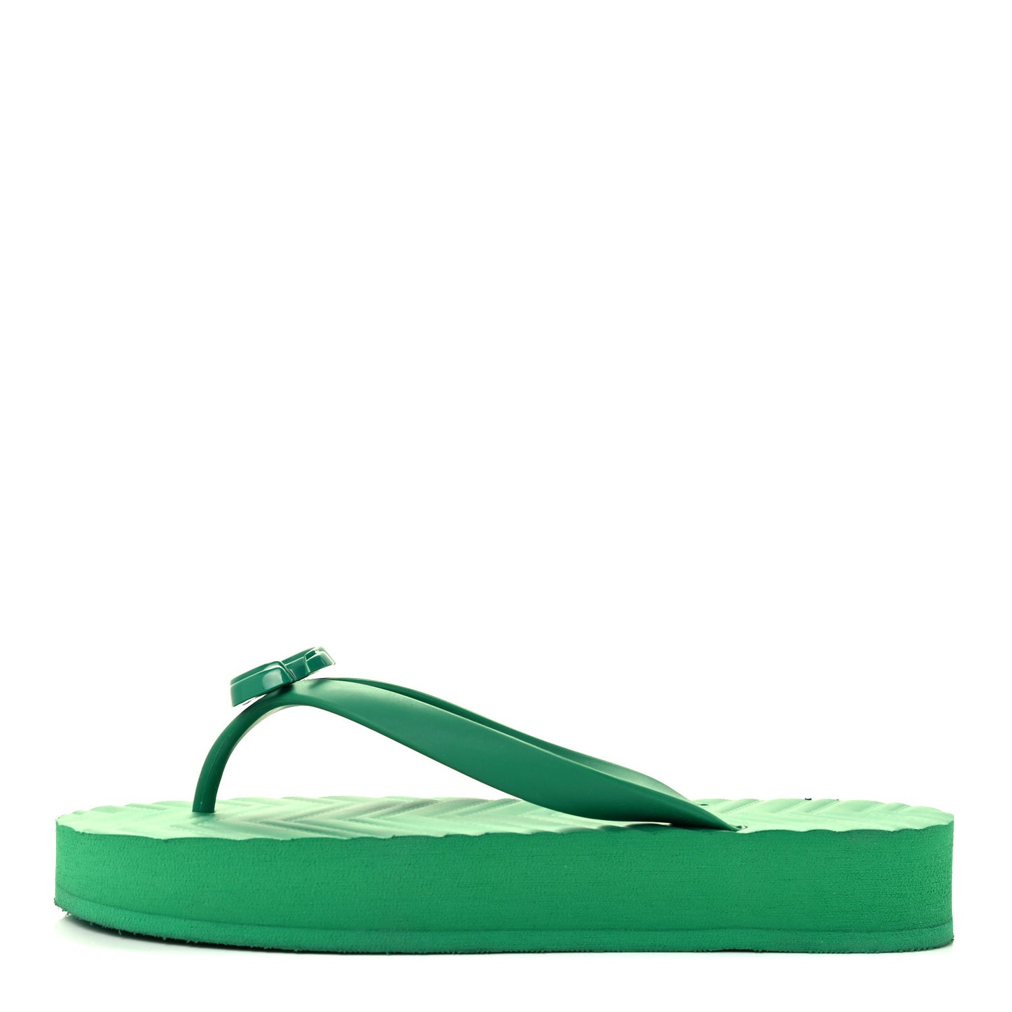 Rubber Chevron Womens GG Thong Sandals 37 New Shamarock