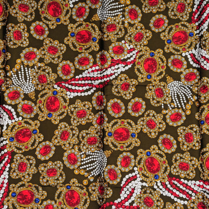Chanel Silk Jewels Printed Square Scarf Red 1 of 6