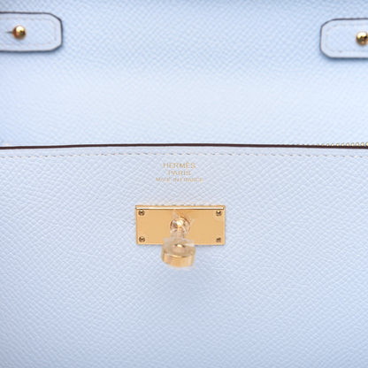 Hermes Epsom Kelly Wallet To Go Bleu Brume 7 of 8