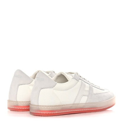 Hermes Technical Mesh Suede Boomerang Sneakers 42.5 White 4 of 10