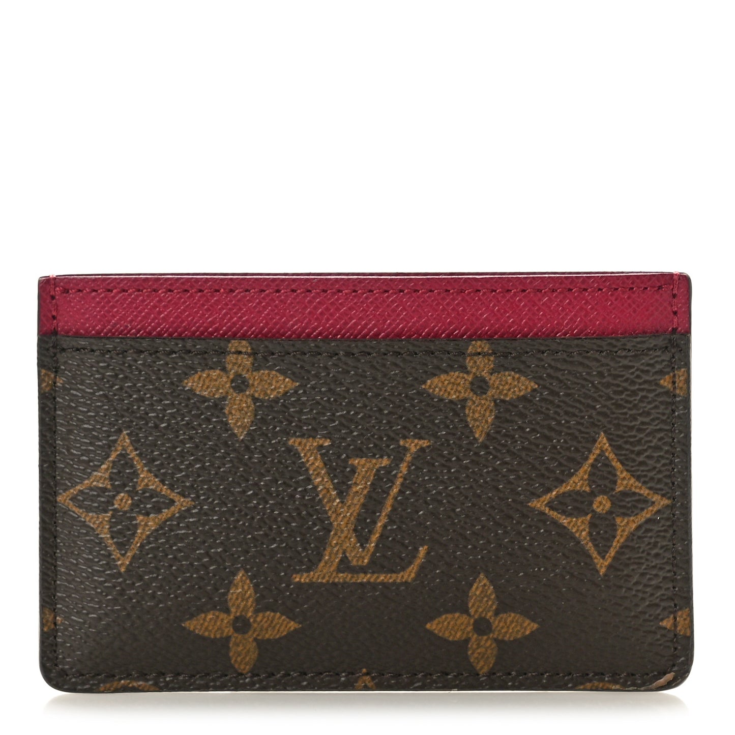 Monogram Card Holder Fuchsia