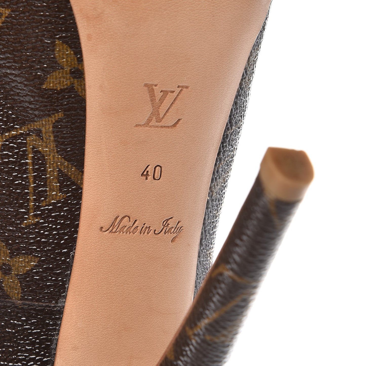 Patent Monogram Ritual Fetish Platform Pumps 40