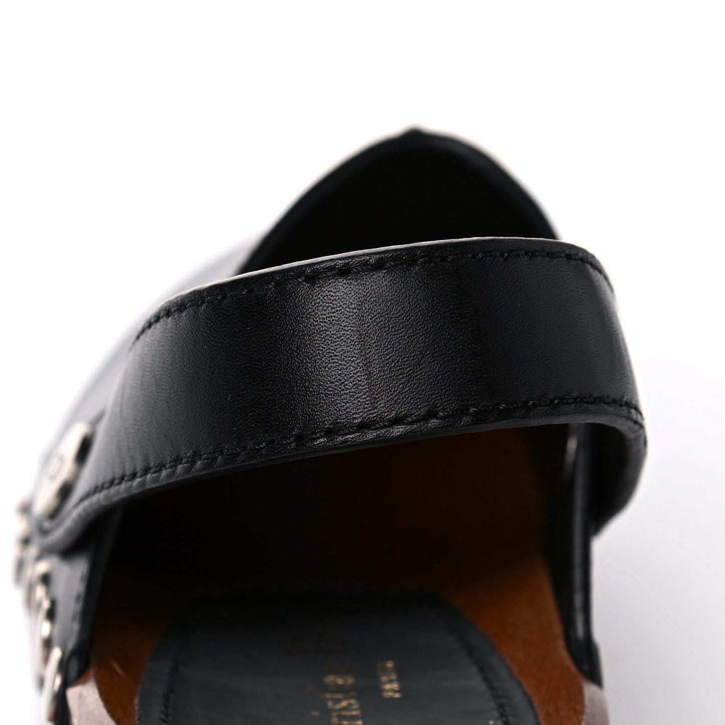 Calfskin Diorquake 20mm Slingback Clogs 37 Black