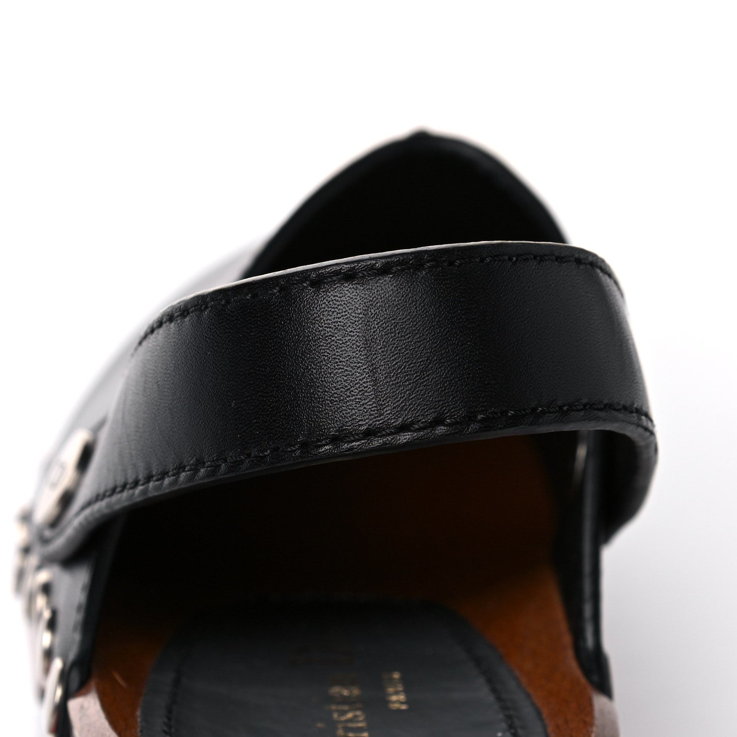 Christian Dior Calfskin Diorquake 20mm Slingback Clogs 37 Black 13 of 15