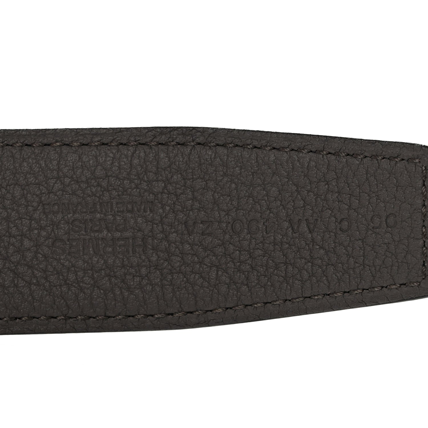 Hermes Box Togo Reversible 32mm H Belt 95 38 Black Etain 3 of 5