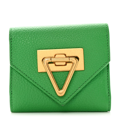 Bottega Veneta Calfskin Point Lock Card Case 1 of 8