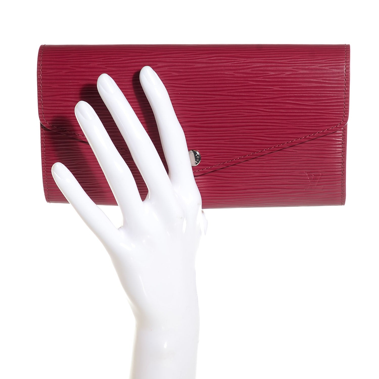 Louis Vuitton Epi Sarah Wallet NM Fuchsia 2 of 8