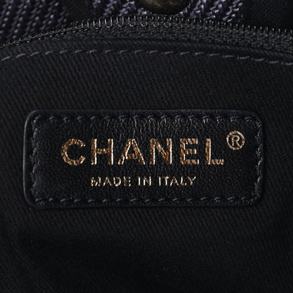 Chanel Mixed Fibers Small Deauville Tote Black 6 of 9