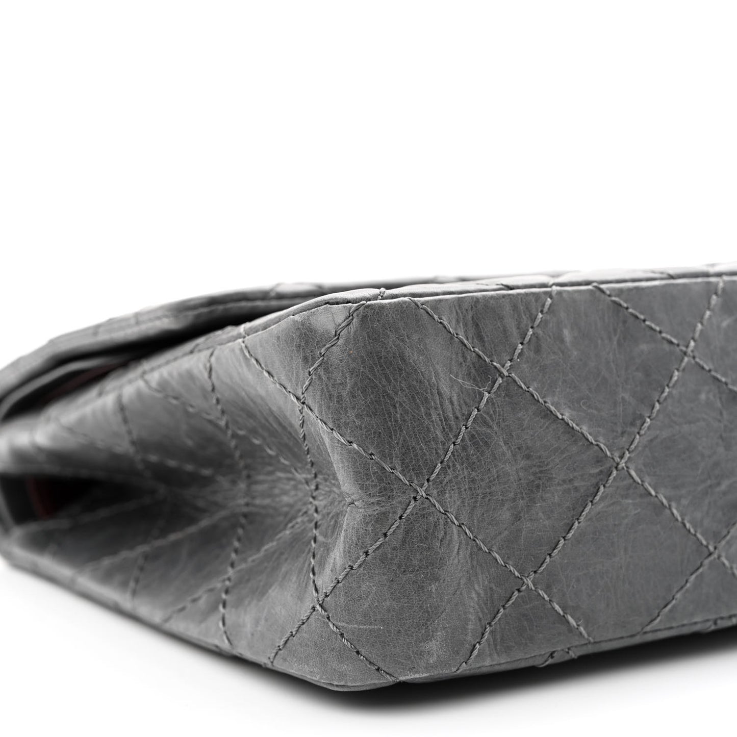 Aged Calfskin Quilted 50th Anniversary 2.55 Reissue Flap 226 Grey