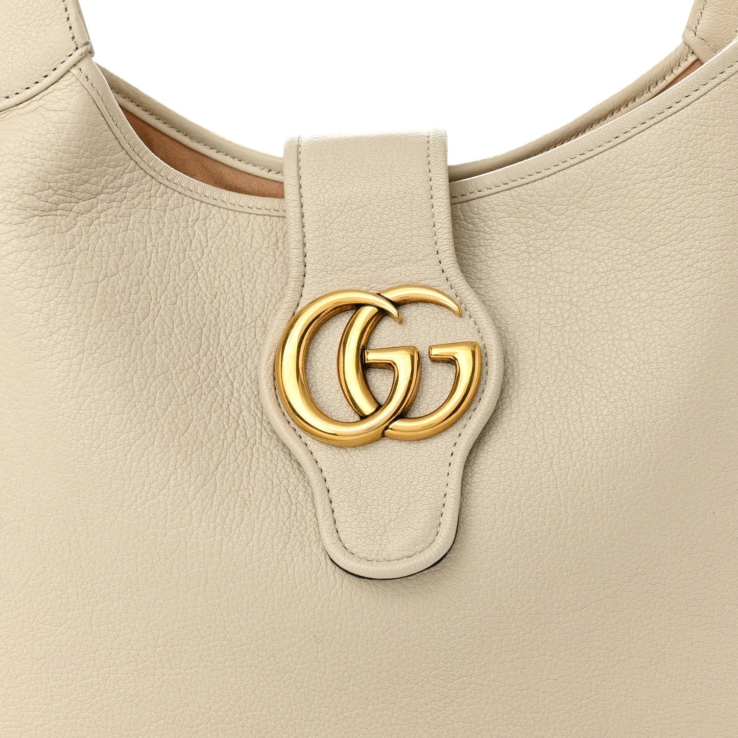 Goatskin Medium Aphrodite Shoulder Bag Mystic White