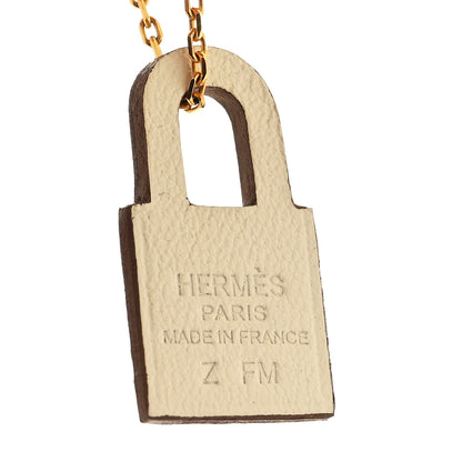 Hermes Swift Small O'Kelly Pendant Necklace White 5 of 6
