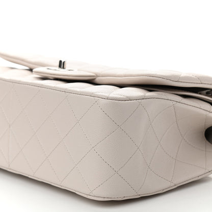Chanel Caviar Quilted Jumbo Double Flap Ivory 10 of 11