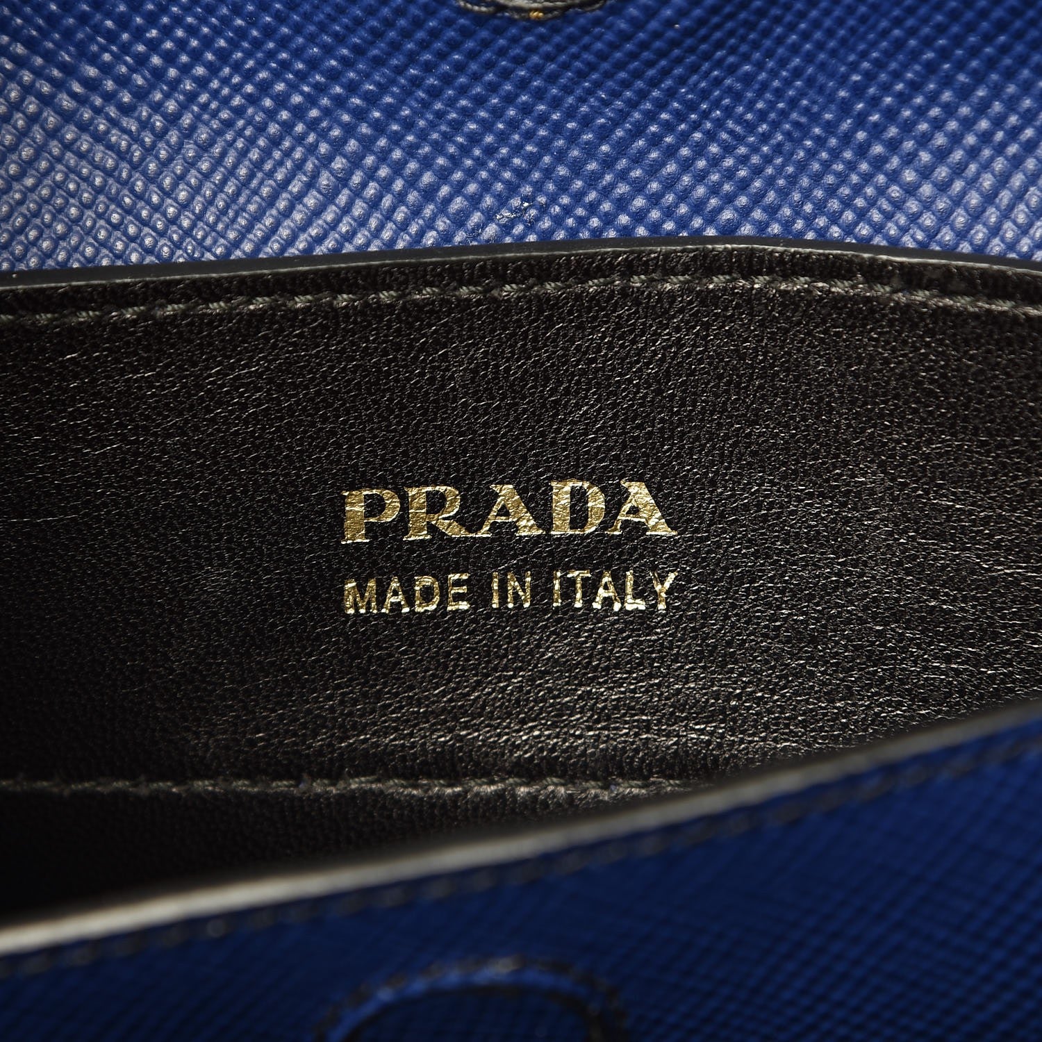 Prada Saffiano Cuir Medium Double Bag Bleuette 6 of 6