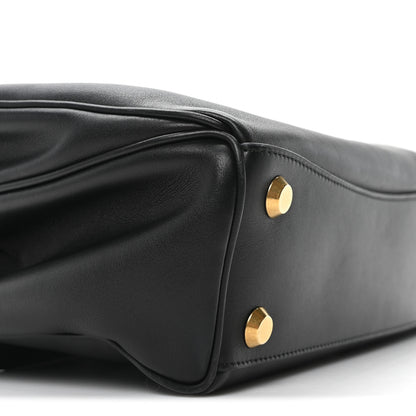 Balenciaga Natural Smooth Calfskin Small Rodeo Top Handle Handbag Black 8 of 9