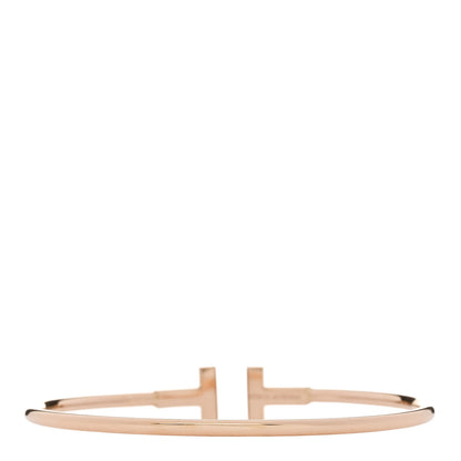 Tiffany 18K Rose Gold T Wire Bracelet 2 of 3