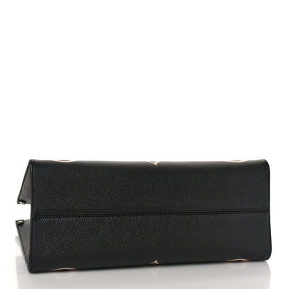 Louis Vuitton Empreinte Monogram Giant Onthego MM Black Beige 4 of 9