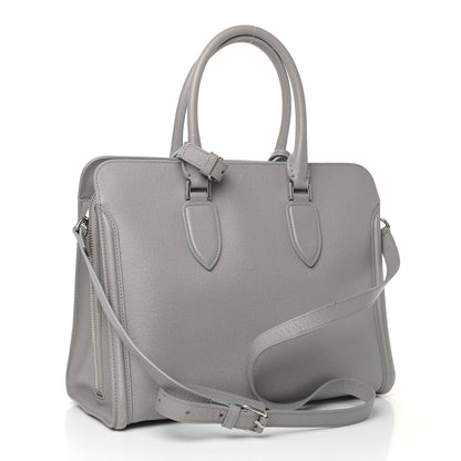 Alexander McQueen Saffiano Heroine Open Tote Grey Melange 2 of 14