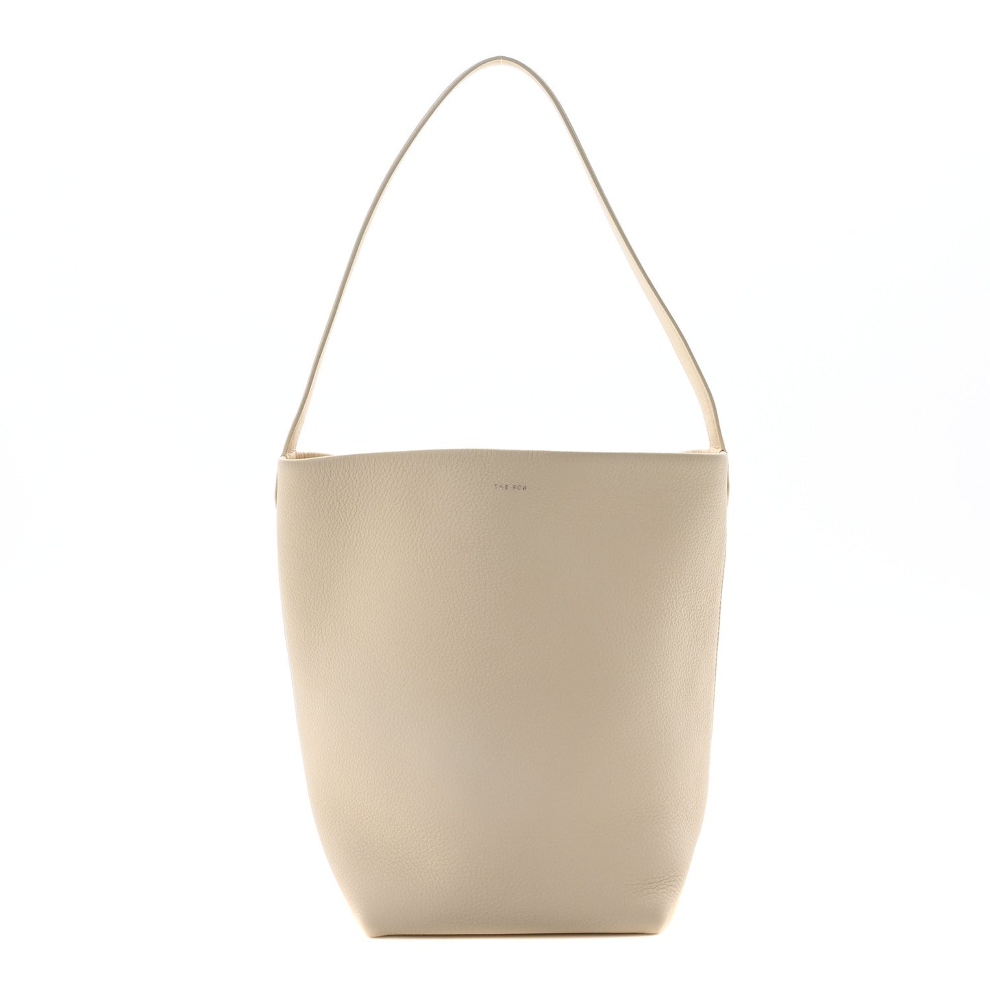 Grained Calfskin Medium N/S Park Tote Ivory