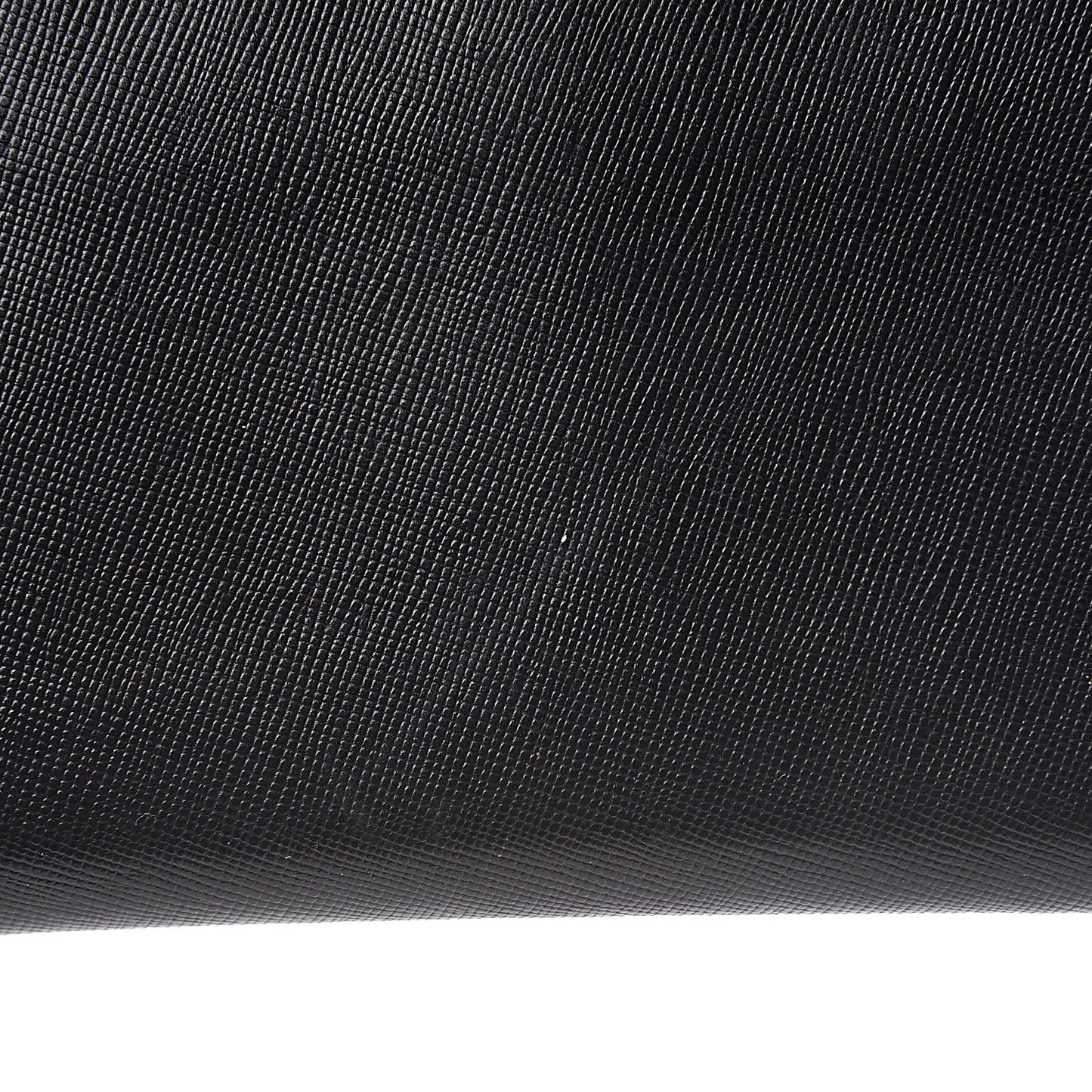 Saffiano Metal Zip Around Wallet Black