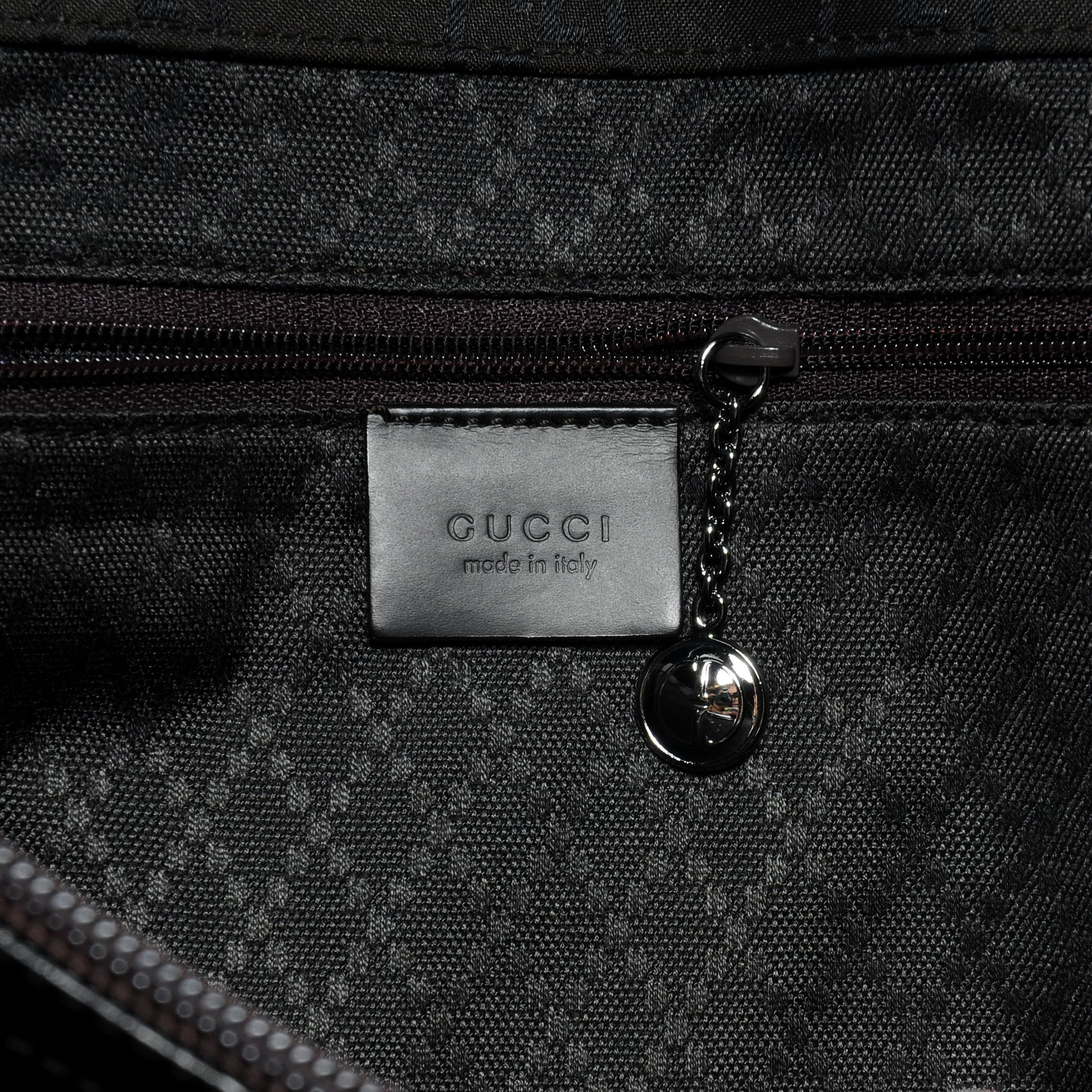 Gucci Nylon Monogram Bamboo Handle Tote 6 of 7