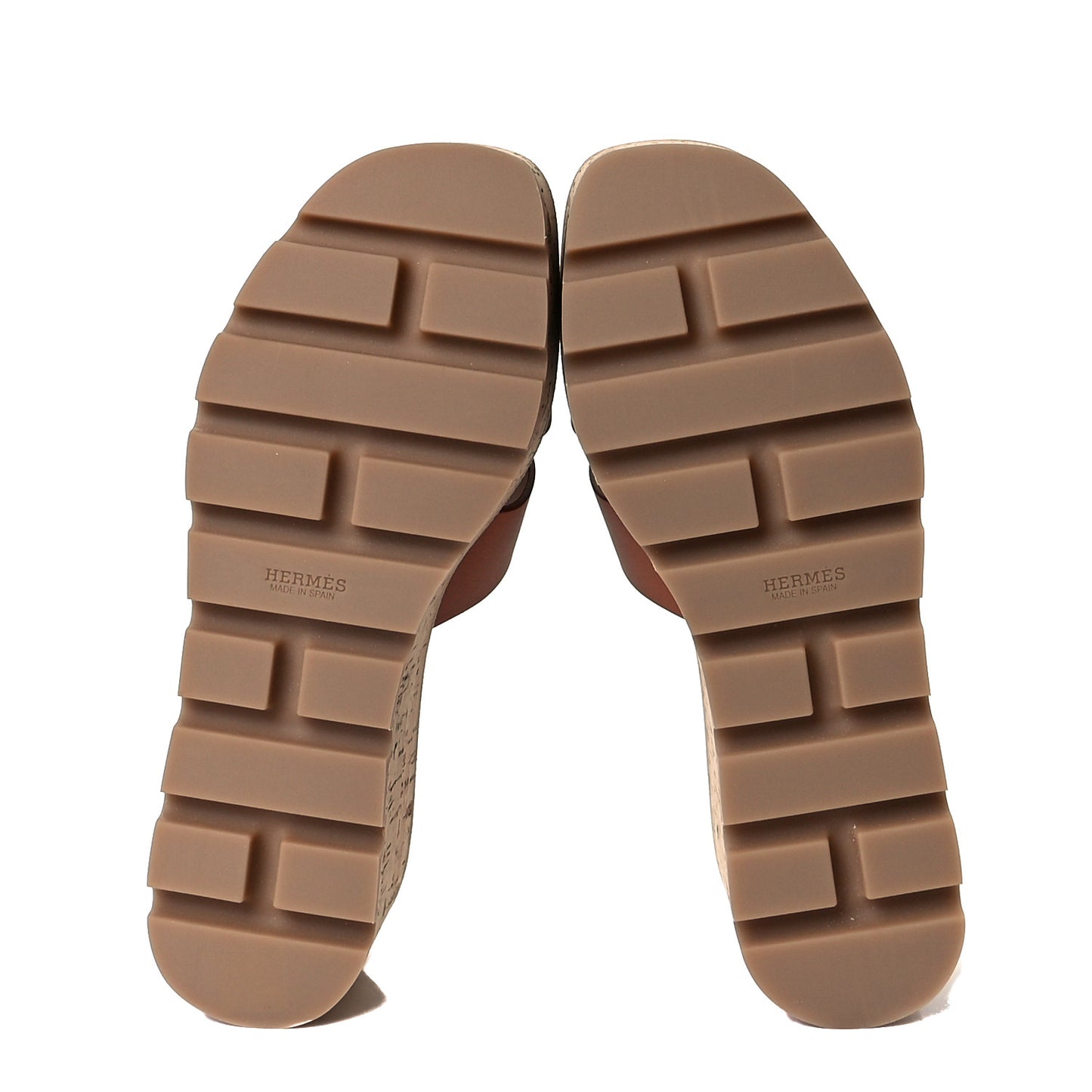 Calfskin Cork Eze 30 Sandals 37 Marron Glaise