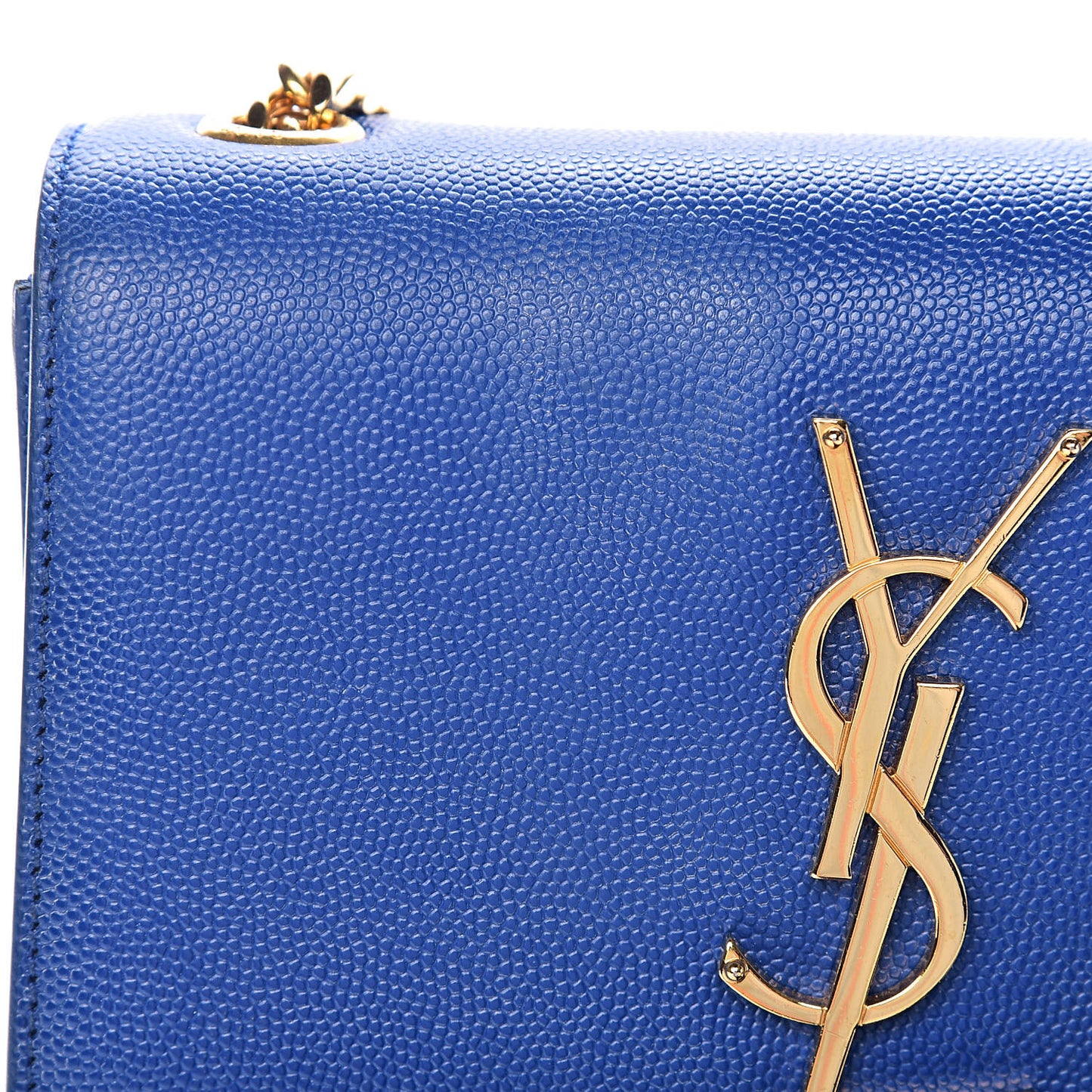 Grain De Poudre Small Classic Monogram Kate Satchel Royal Blue
