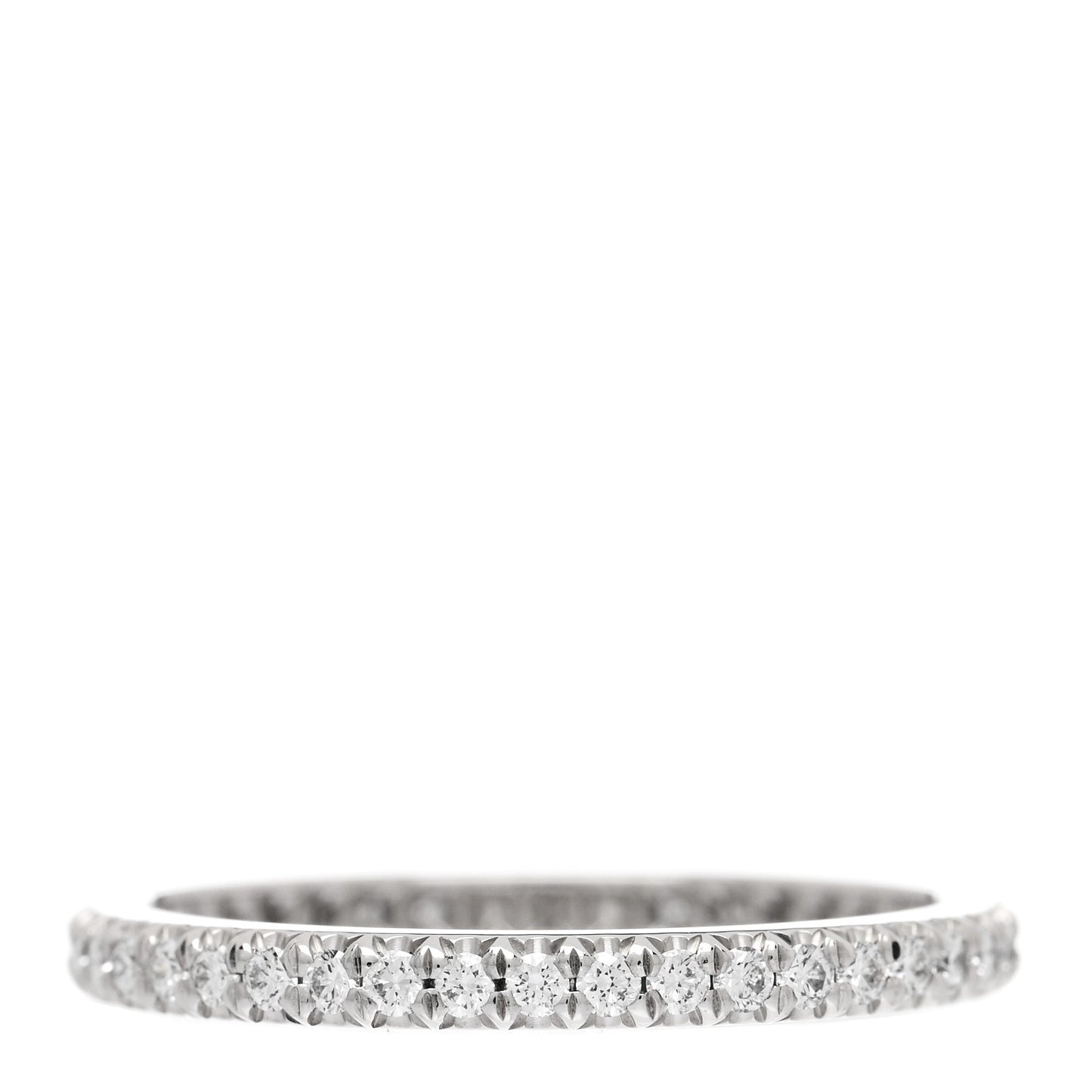 Platinum Diamond .34ctw Soleste Eternity Band Ring 51 5.75