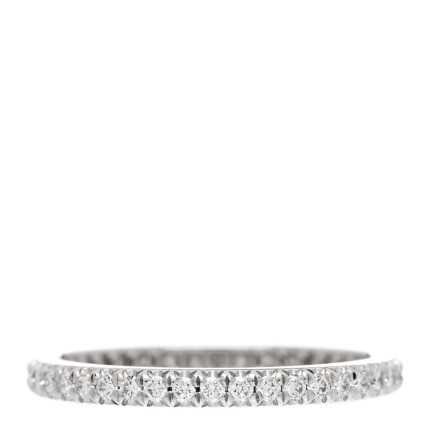 Tiffany Platinum Diamond .34ctw Soleste Eternity Band Ring 51 5.75 3 of 5