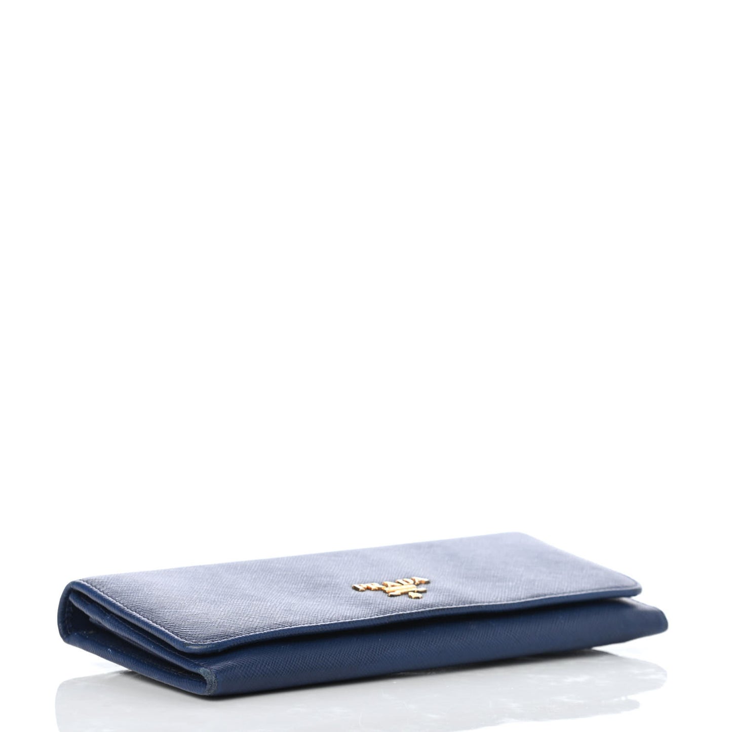 Saffiano Metal Continental Flap Wallet Bleuette