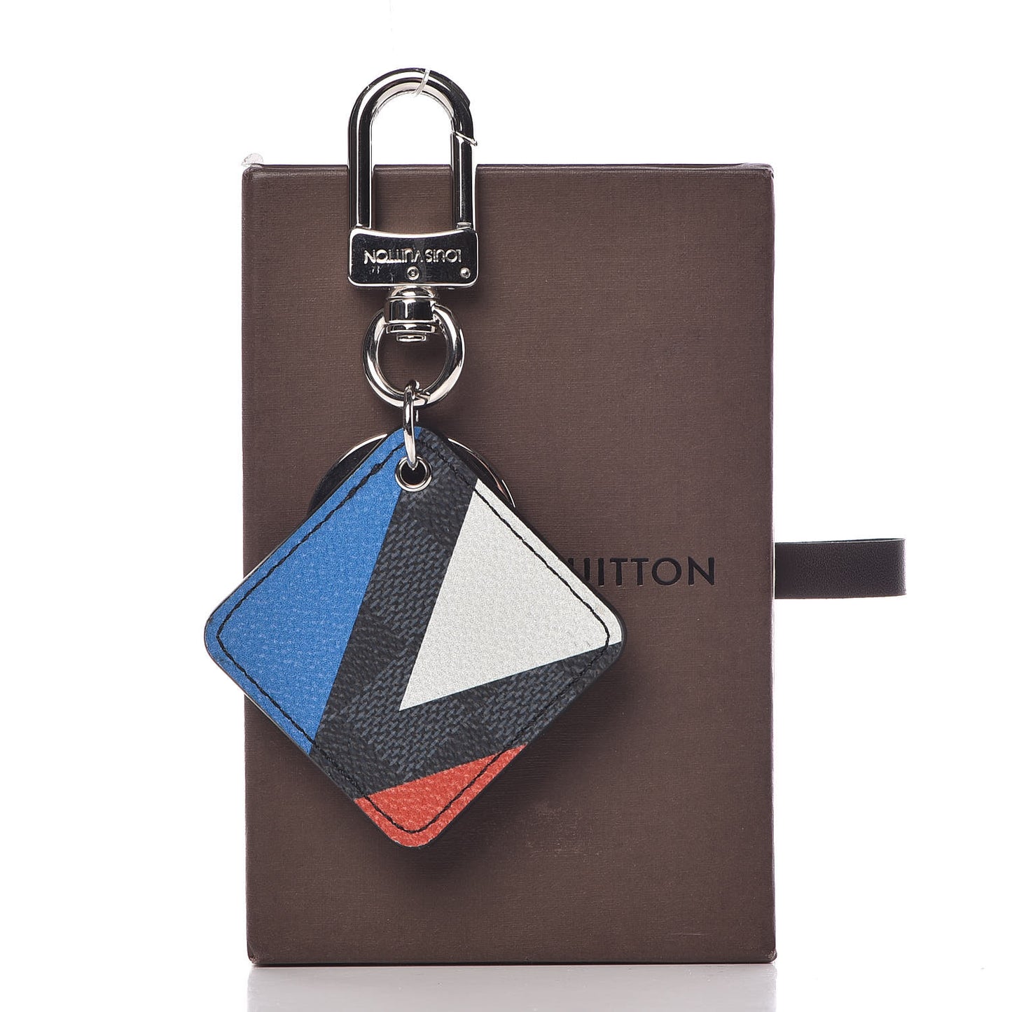 Damier Cobalt Illustre Regatta Key Holder Blue