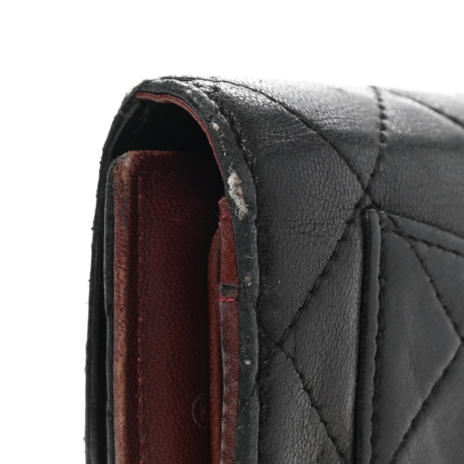 Chanel Lambskin Quilted Large Flap Wallet Black 9 of 9